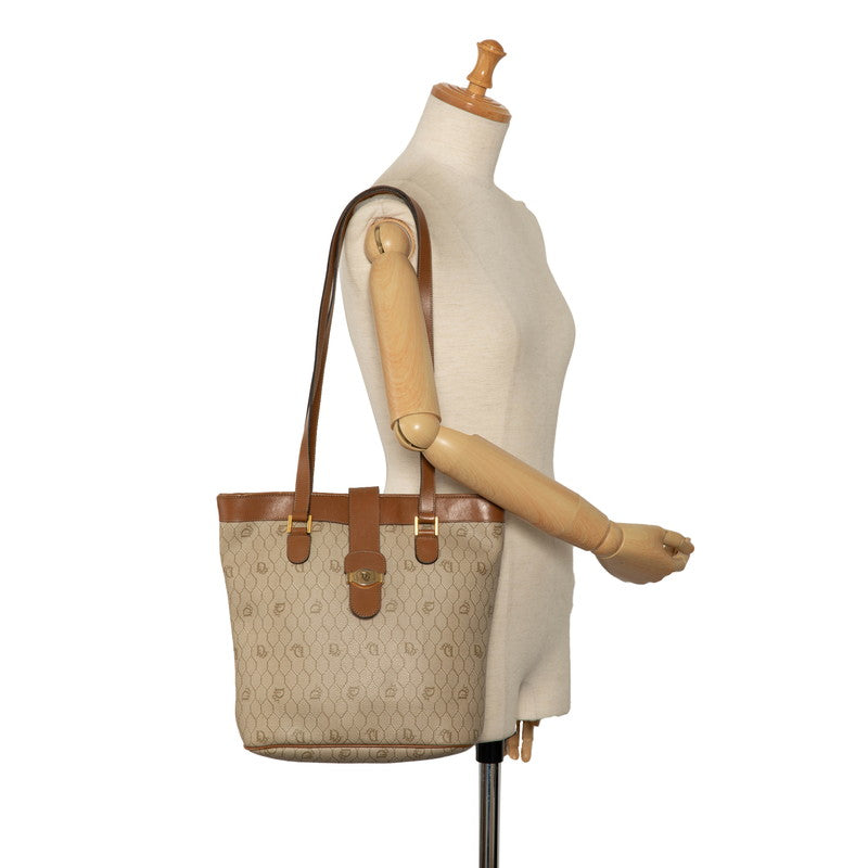Dior Hanikam Handbag Shoulder Bags Beige Brown PVC Leather  Dior