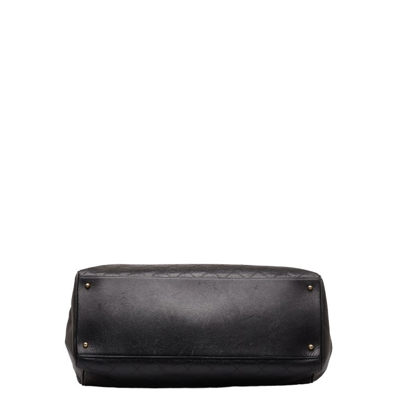 Chanel Super Model Bag Coco Chain Tote Bag One-Shoulder Bag Black Leather  CHANEL