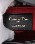 Christian Dior Miley Dior Lady Leather 2WAY Handbag Black  Charm