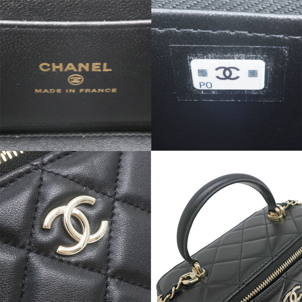Chanel Vanity Handbag Black  G  AP2199 Women&#39;s  Pouch