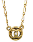 Chanel Medallion Gold Chain Pendant Necklace 1983