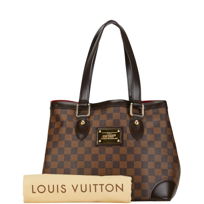 Louis Vuitton Damier Hamsteed PM Handbag N51205 Brown PVC Leather  Louis Vuitton