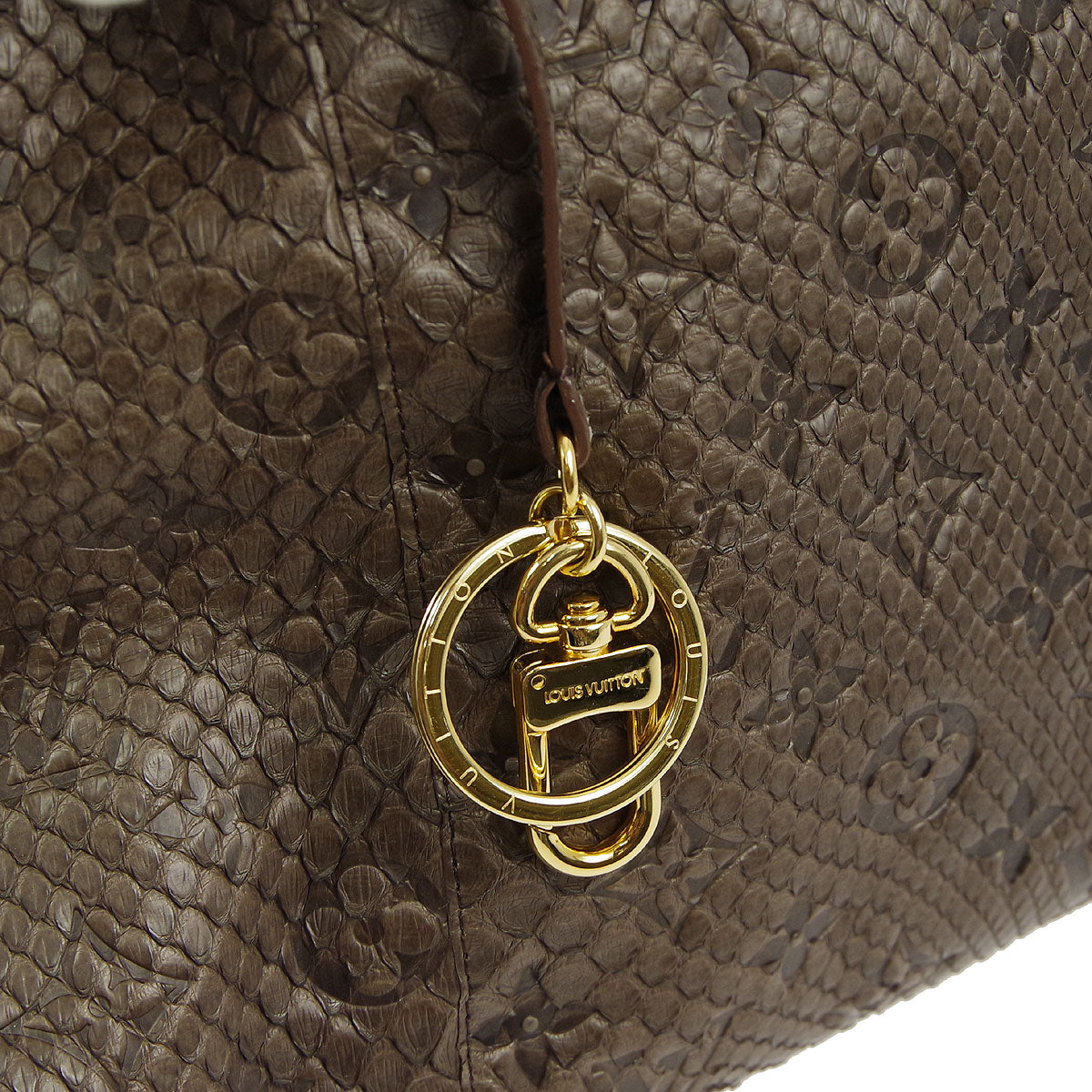 Louis Vuitton* 2010 Gris Monogram 異國情調的藝術 MM Hobo 手提包 M90886
