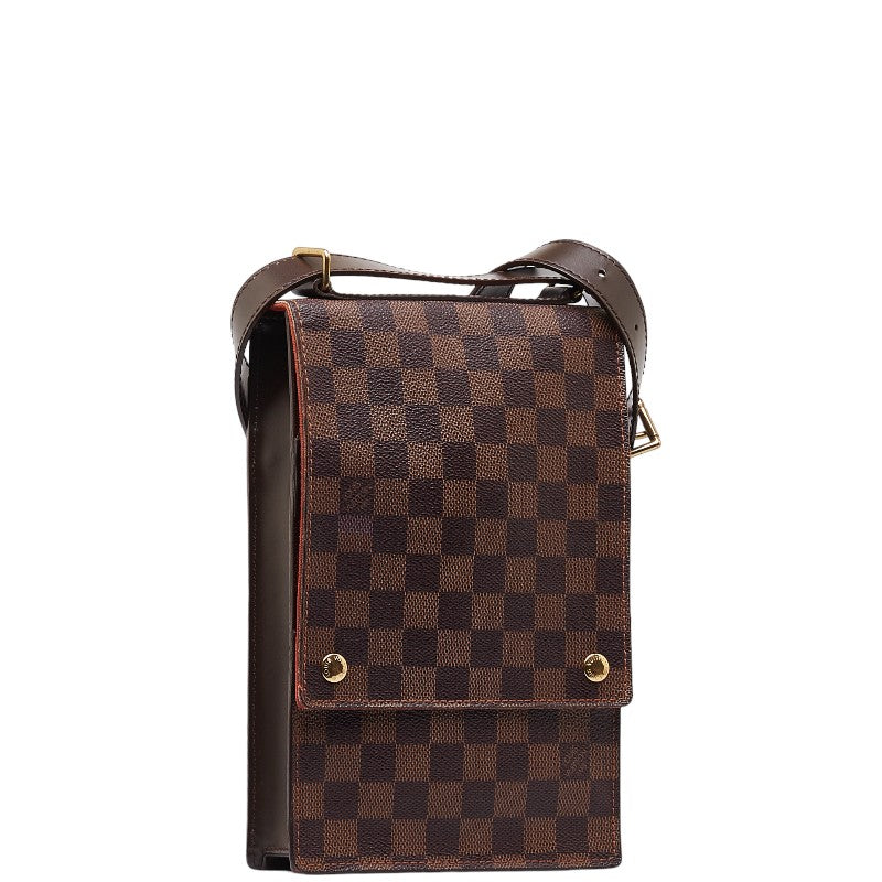 Louis Vuitton Damier Porte Blanc Shoulder Bag N45271 Brown PVC Leather  Louis Vuitton
