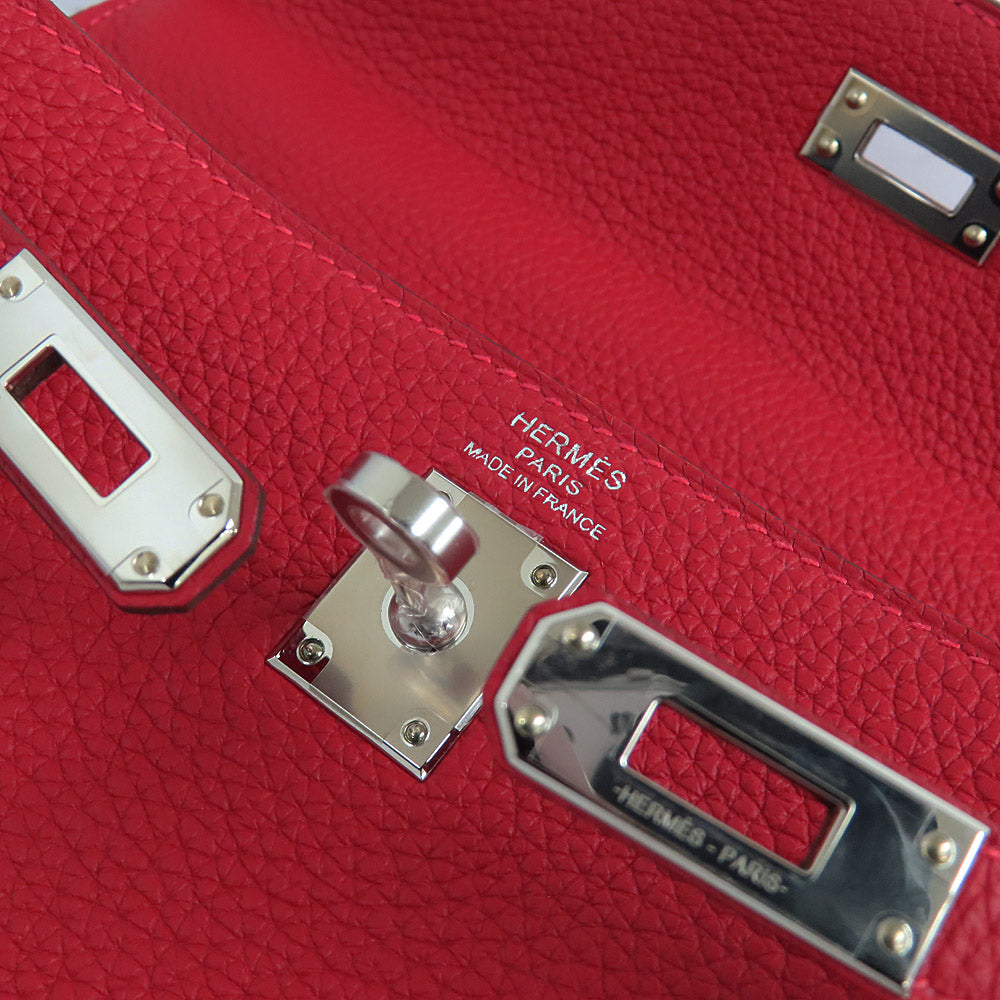 HERMES Hermes Kelly 25   Rojo Silver  Togo Z  2021 Handbag Shoulder Bag  New Unused]  Wade Quality