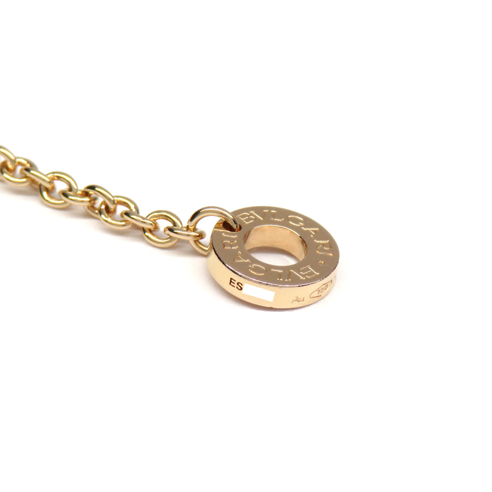 Bulgari necklace pendant palentets 750PG pink g RG rose gold men women jewelry accessories artwork washed