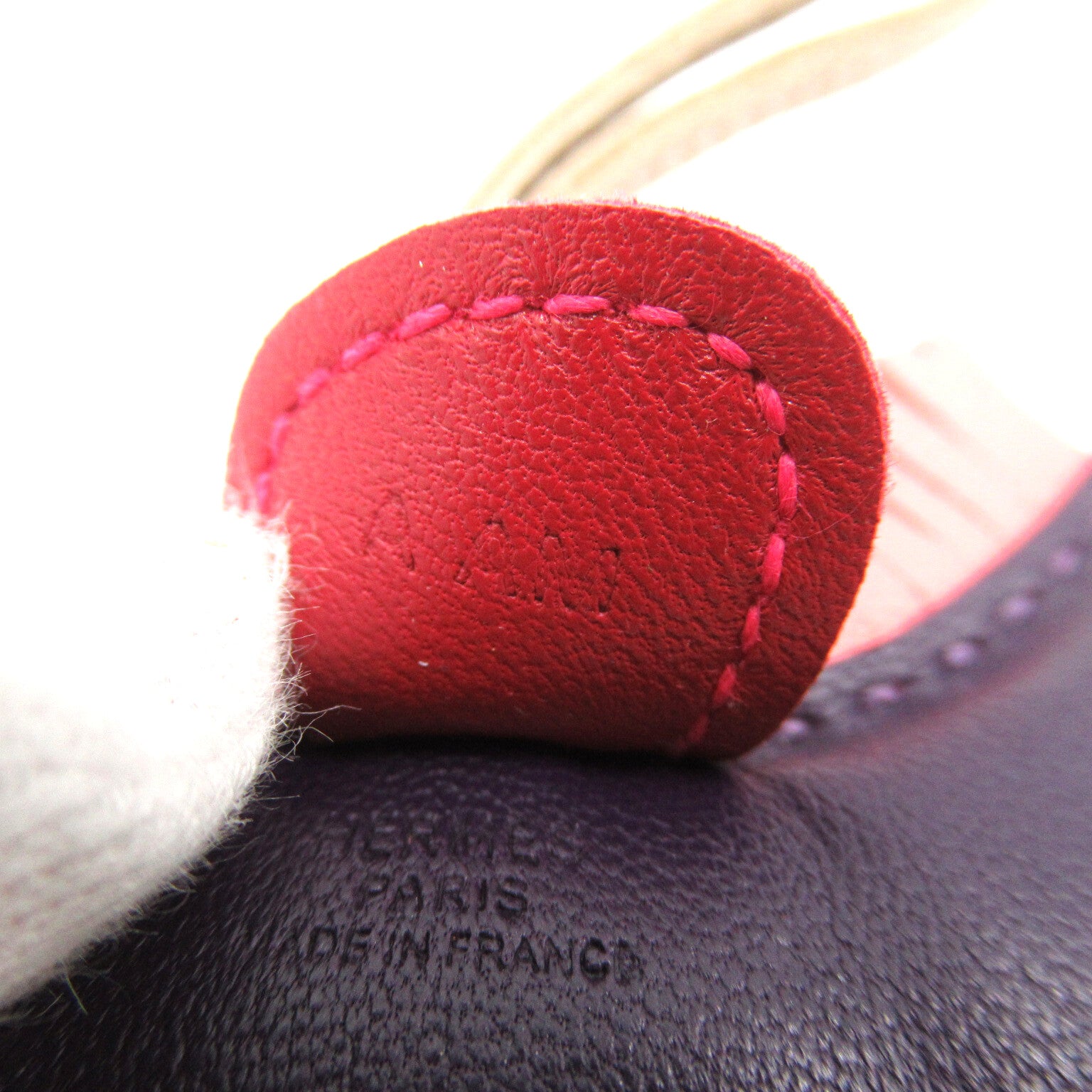 Hermes Rodeo Charm PM Charm Accessoires Leather Anio Miro  Pearl/Pink/Lezan/Flamingo/Rouge (Bandf )