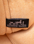 Hermes New Fultu PM Handbag Orange Canvas  Hermes