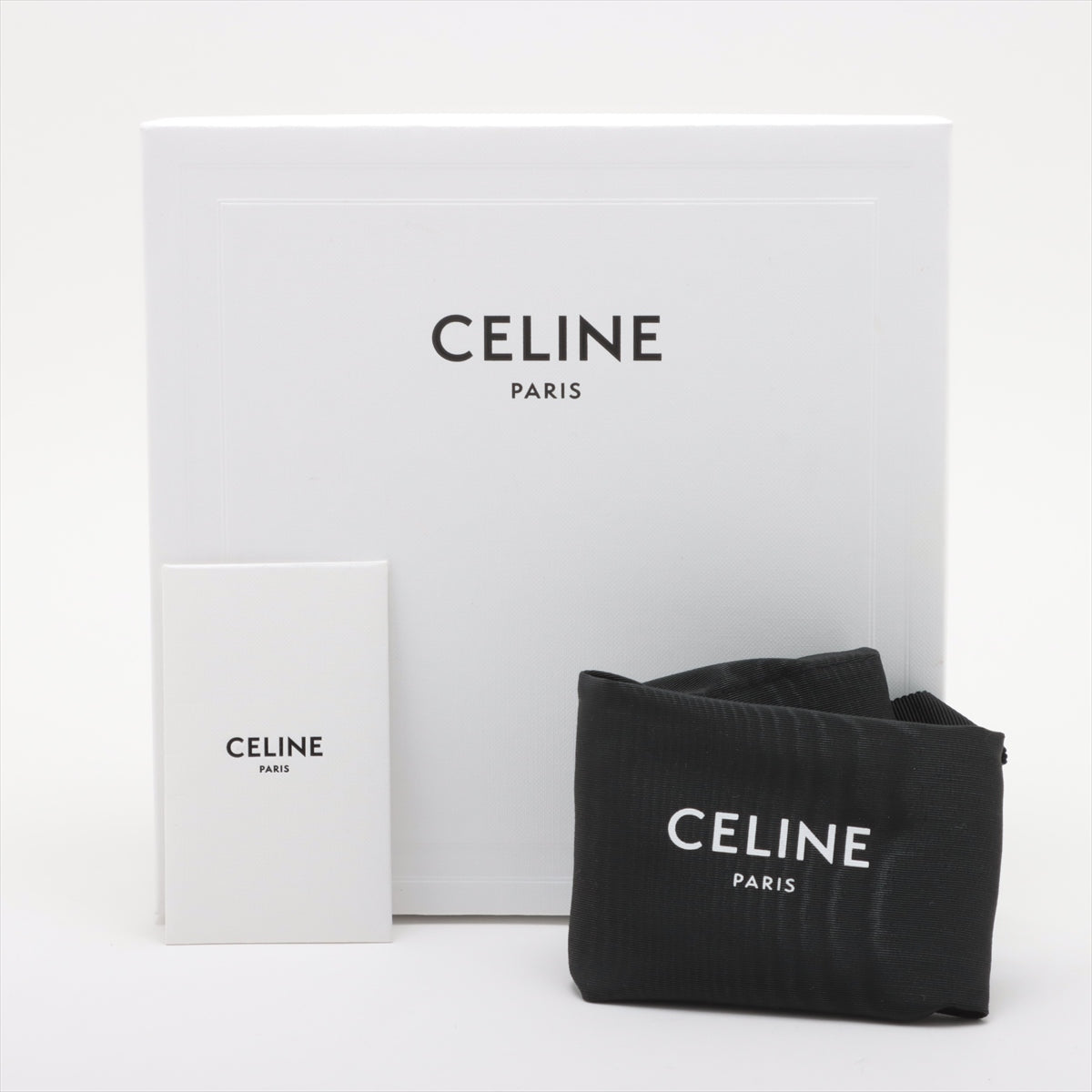 Celine Overpass Curly f Leather Shoulder Bag Brown