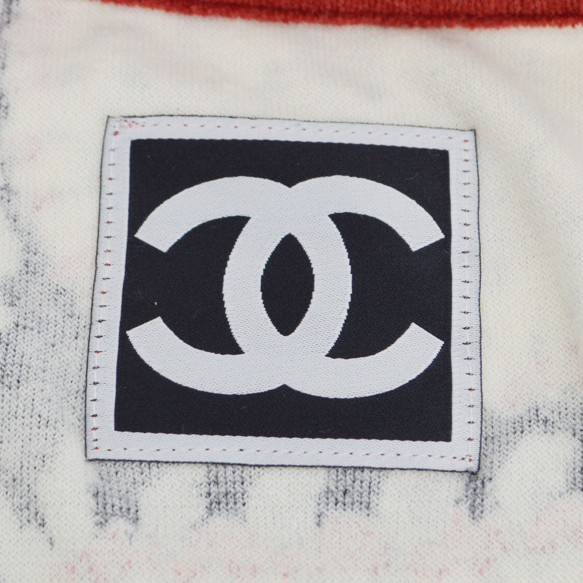 Chanel 2009 Spring Sports line patchwork print collarless jacket 