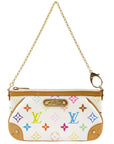Louis Vuitton Multicolor White Pochette Milla MM Handbag M60096