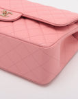 CHANEL DECAMATRASE 30  Caviar S Single Flap Double Chain Bag Pink G  A58600