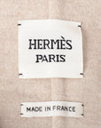 Hermes 23AW Cashmere Best 38  Beige 3H0191DB Selfie Button Long Zile