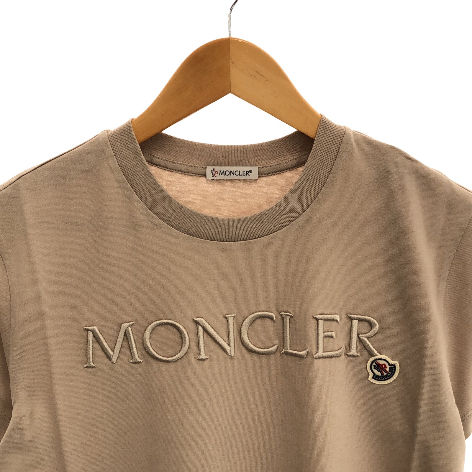 Moncler MONCLER  Half-Hand   Tops Cotton  Beige 8C00006829HP20JM