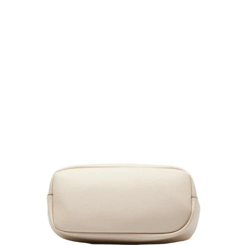 Folifori Farabella Tiny Handbag Croted Cream White Leather  Folli Follie