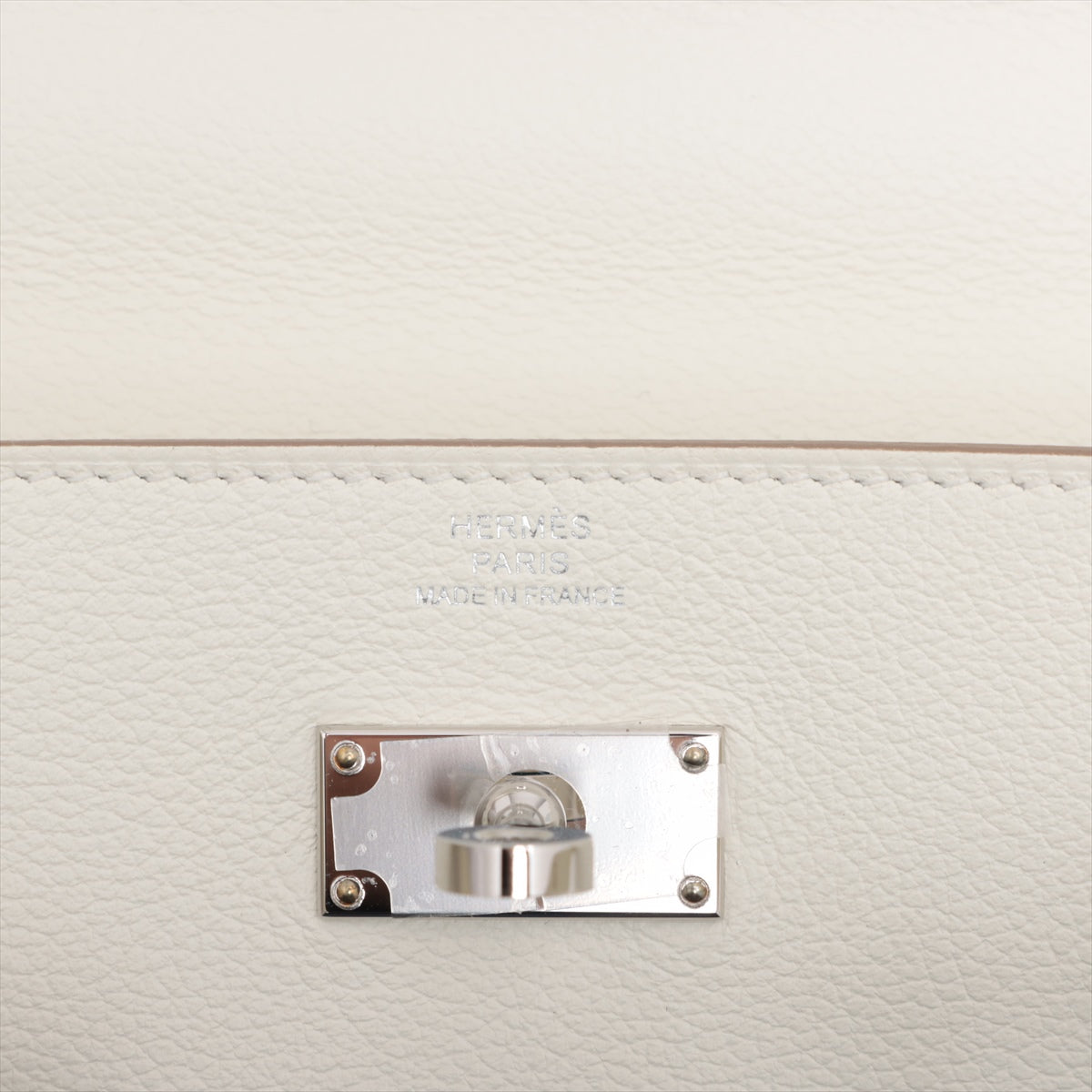 Hermes Kelly Wallet Tougho Evercolor Mushroom Silver