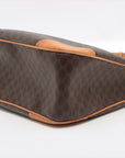Celine Macadame PVC Leather Shoulder Bag Brown Earl