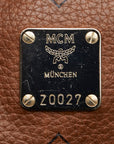 MCM Em Wiesetos Logo One-Shoulder Bag Handbag Brown PVC Leather  MCM MCM
