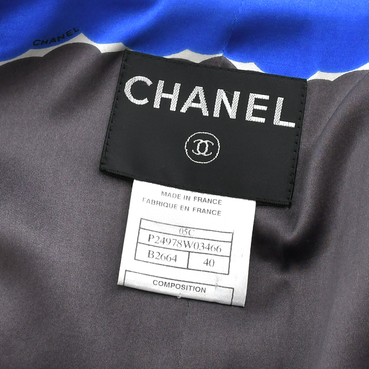 Chanel Cruise 2005 emblem patch double-breasted blazer 