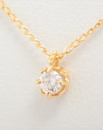 Agat diamond necklace K18 (YG) 1.3g 0.1 E