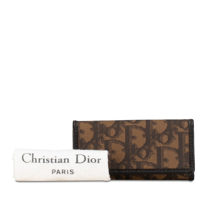 Dior Toter Keycase Brown PVC Leather  Dior