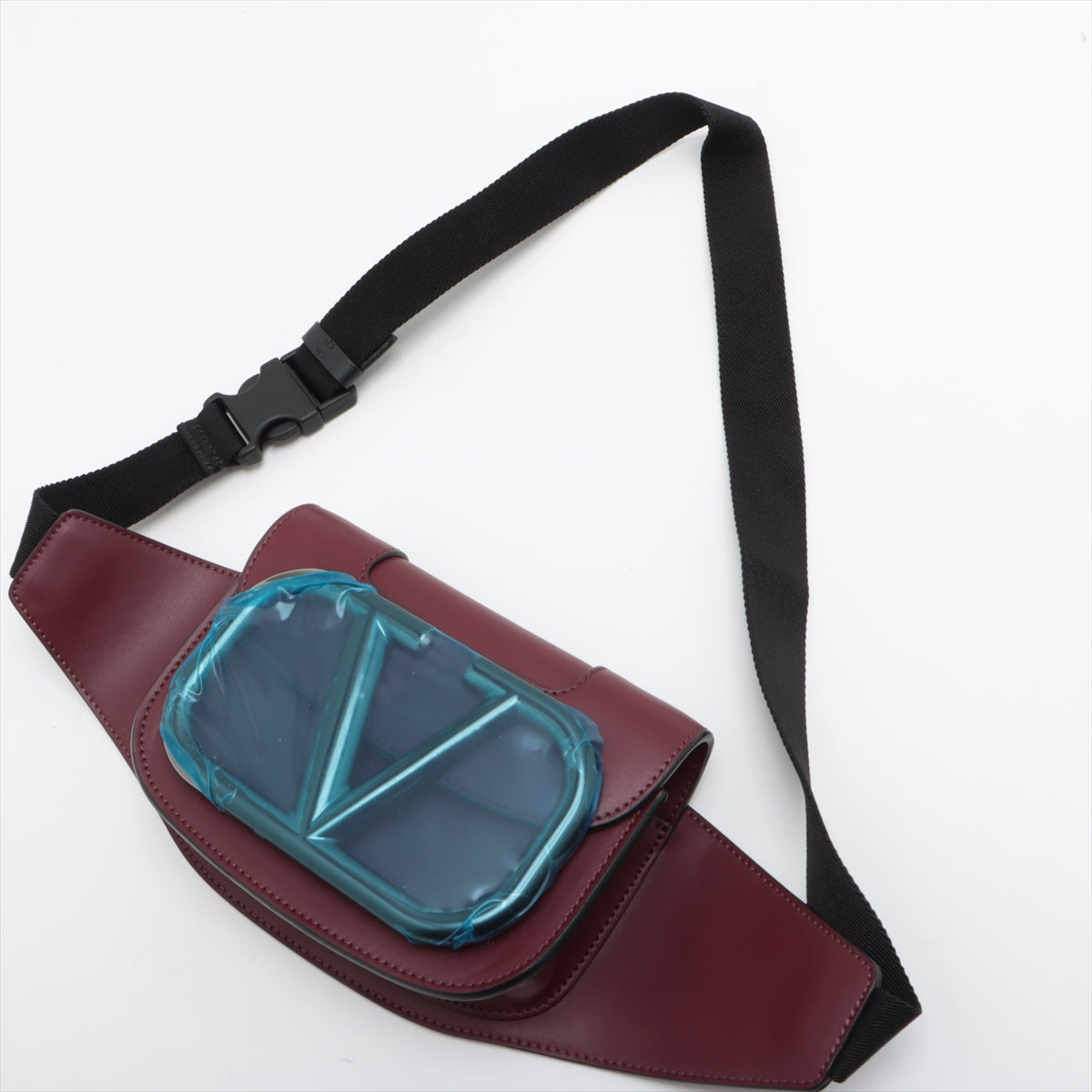 Valentino Garavani Leather Body Bag Bordeaux