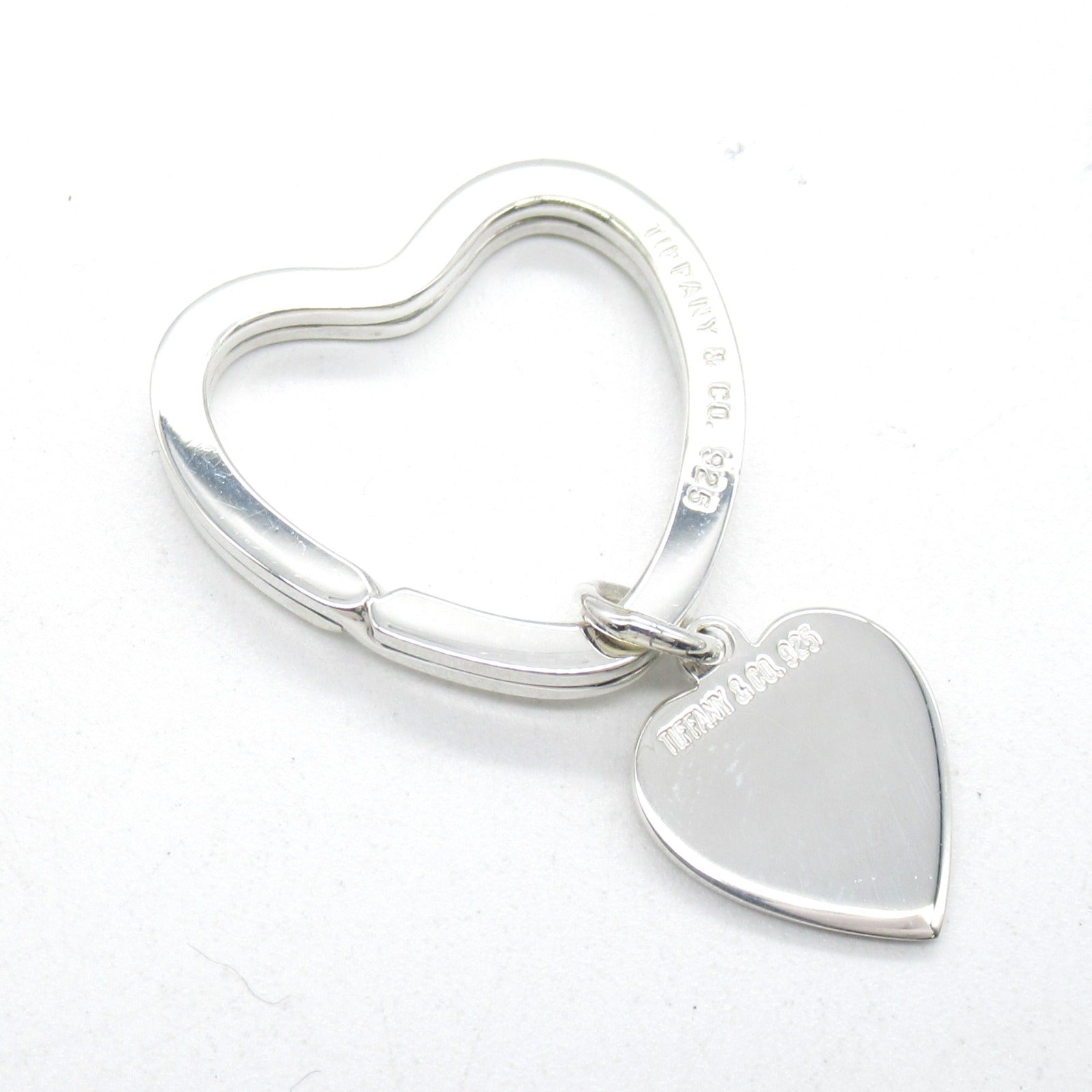 TIFFANY&amp;CO Heart Keyring Keying Accessories Silver 925  Silver