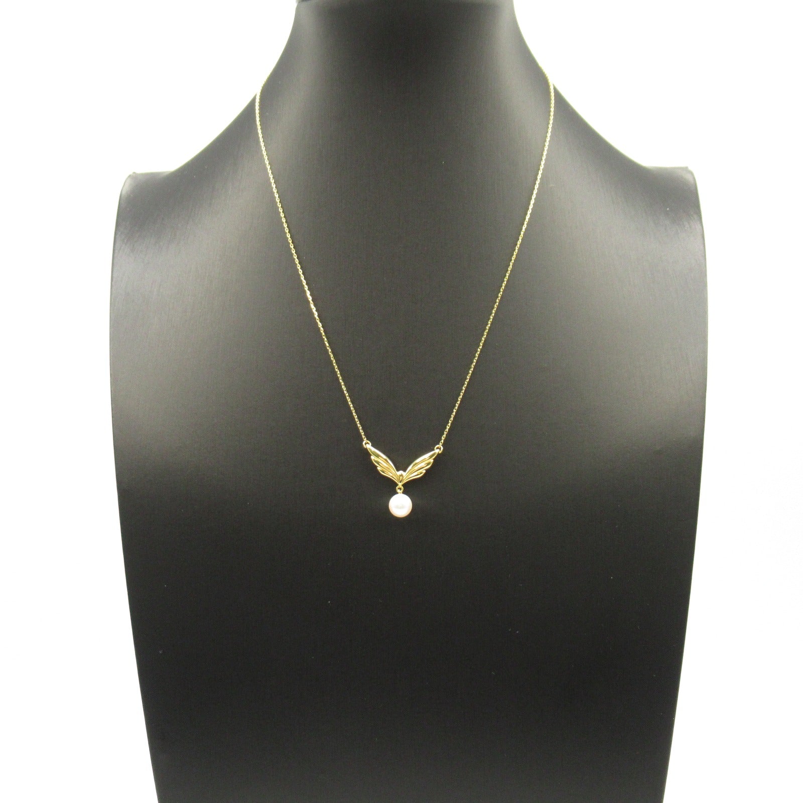 Micimoto Pearl Necklace K18 (Yellow G) Pearl  White Collar