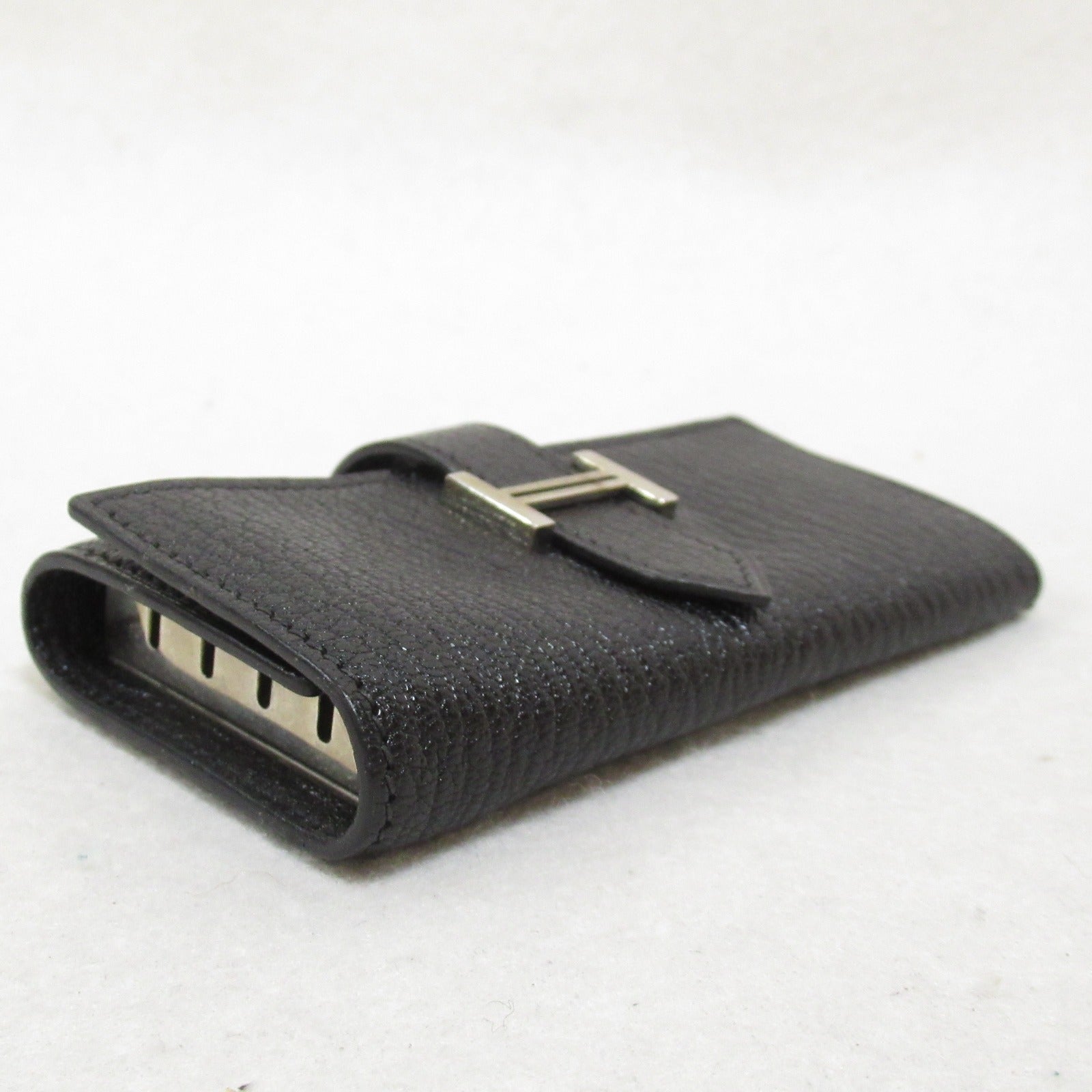 Hermes Hermes  4  Keycase Keycase Accessories Leather Sheet  Black Series
