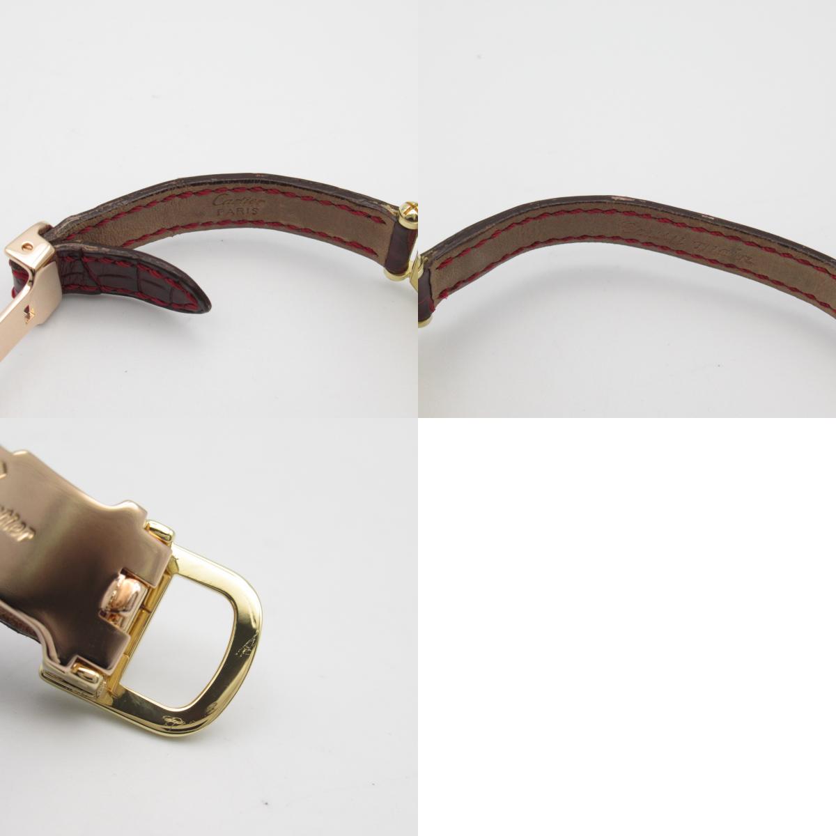 Cartier Tone SM CPCP Watch K18 (yellow g) Leather Belt  Silver W1528551