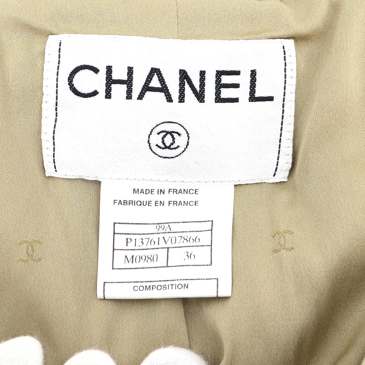 Chanel 1999 fall belted tweed jacket 