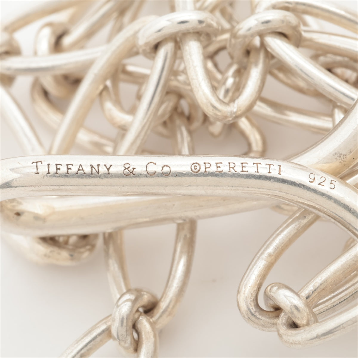 Tiffany&#39;s Open Cross Necklace 925 23.1g Silver