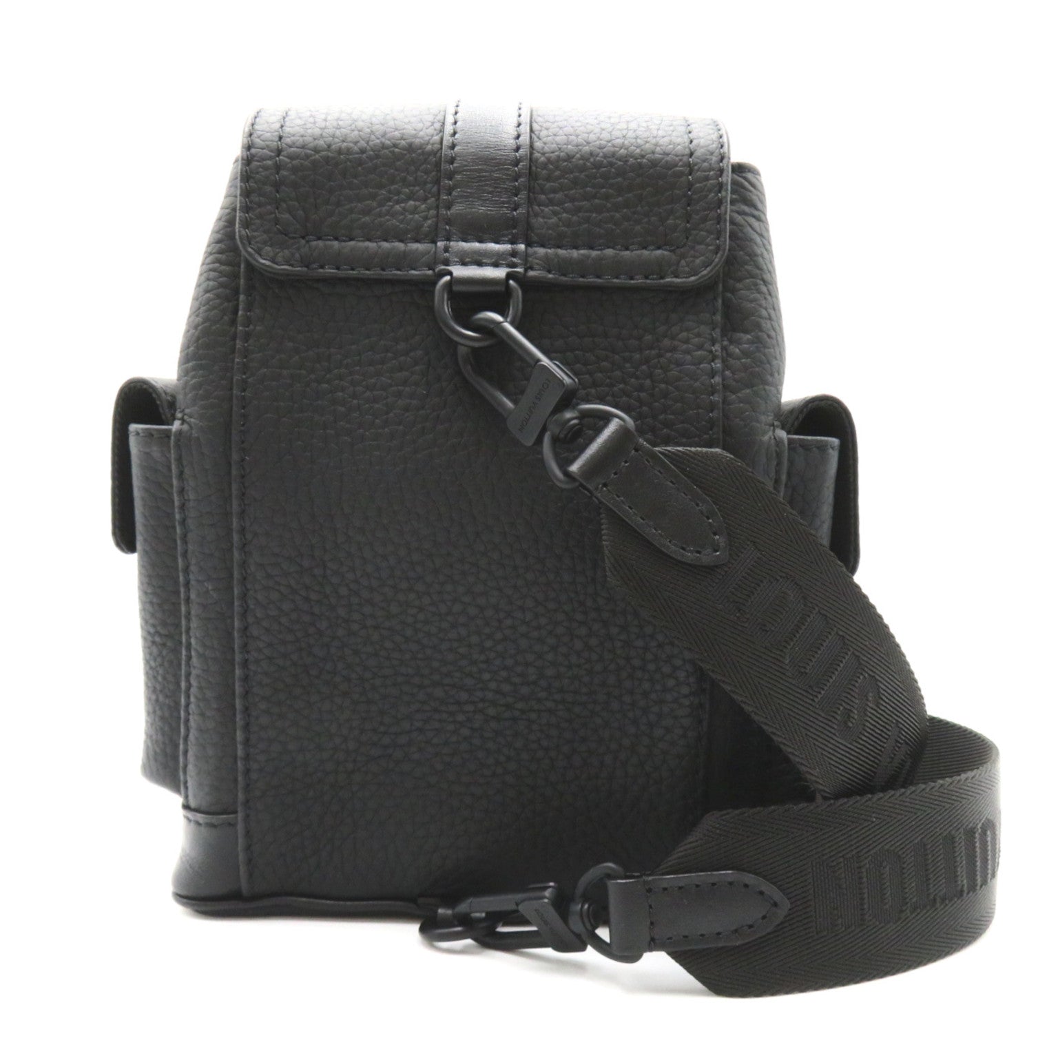 Louis Vuitton Louis Vuitton Christopher XS Shoulder Bag Leather  Leather Men Black M58495