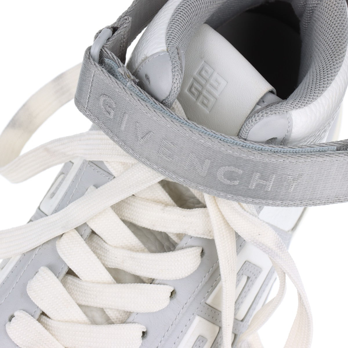Zibanshi Fabric High-Cut Sneaker 41 Mens Grey  White EC0233 Berkeley