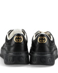 Gucci GG Embos Leather Trainers 11 Men Black 669682 GG Supreme   Box  Bag