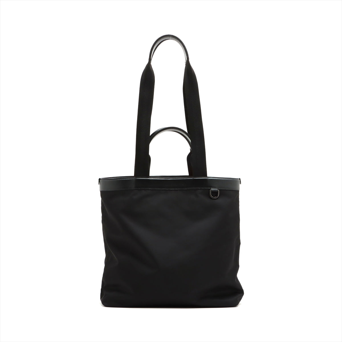 Dolce &amp; Gabbana Nylon x Leather 2WAY Handbag Black