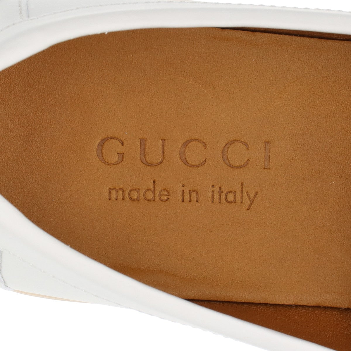 Gucci Horse  PVC Leather  US6 1/2 Mens White 695049 GG Sprim Box Bag