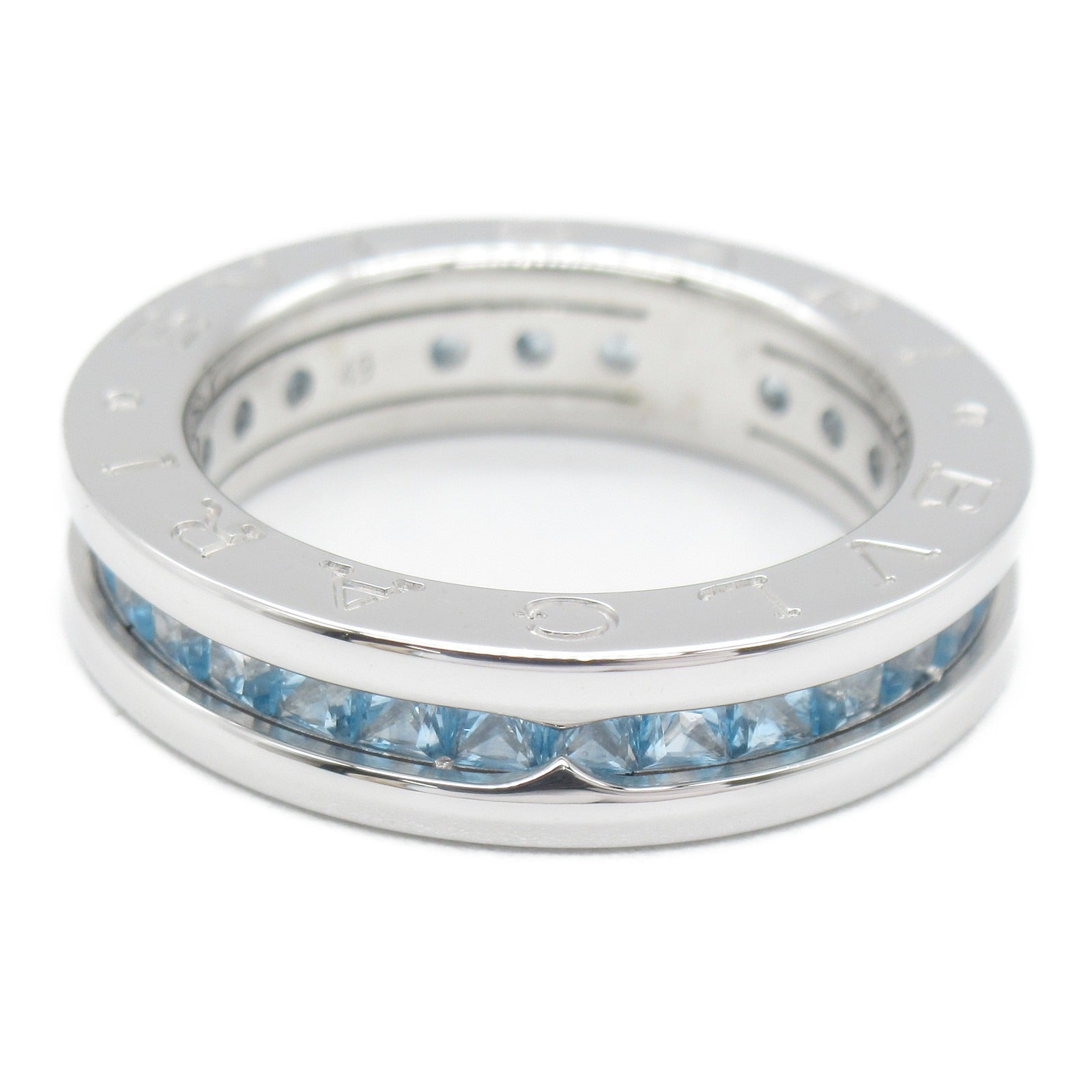Bulgari BVLGARI B-zero1 Beezeroun Blue Topazian Ring Ring Ring Jewelry K18WG (White G) Blue Persian   Blue