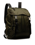 Prada Triangle Logo Rucksack Backpack 2VZ062 Carquigreen Nylon  Prada
