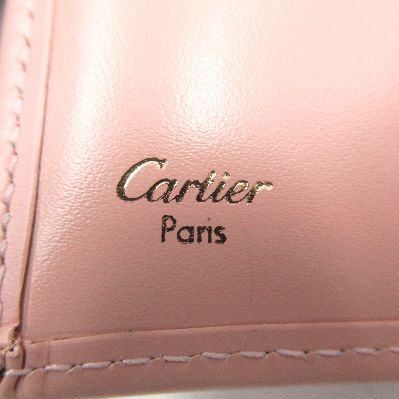 Cartier Cartier Three Fold Wallet Three Folded Wallet   Pink Three Folded Wallet