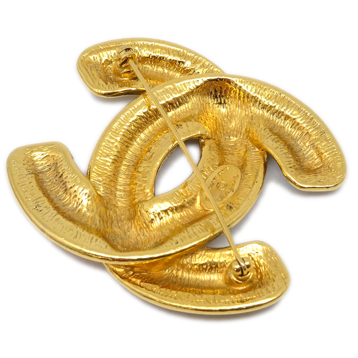 Chanel Gold CC Brooch Pin 1152