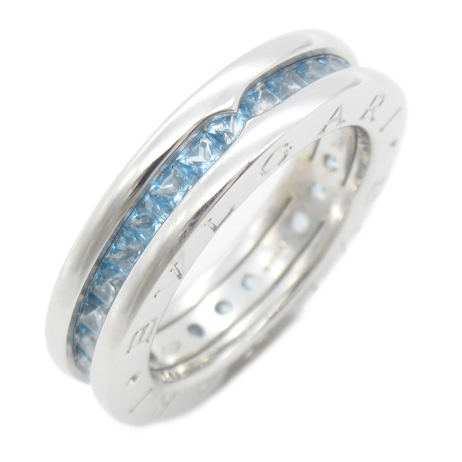 Bulgari BVLGARI B-zero1 Beezeroun Blue Topazian Ring Ring Ring Jewelry K18WG (White G) Blue Persian   Blue