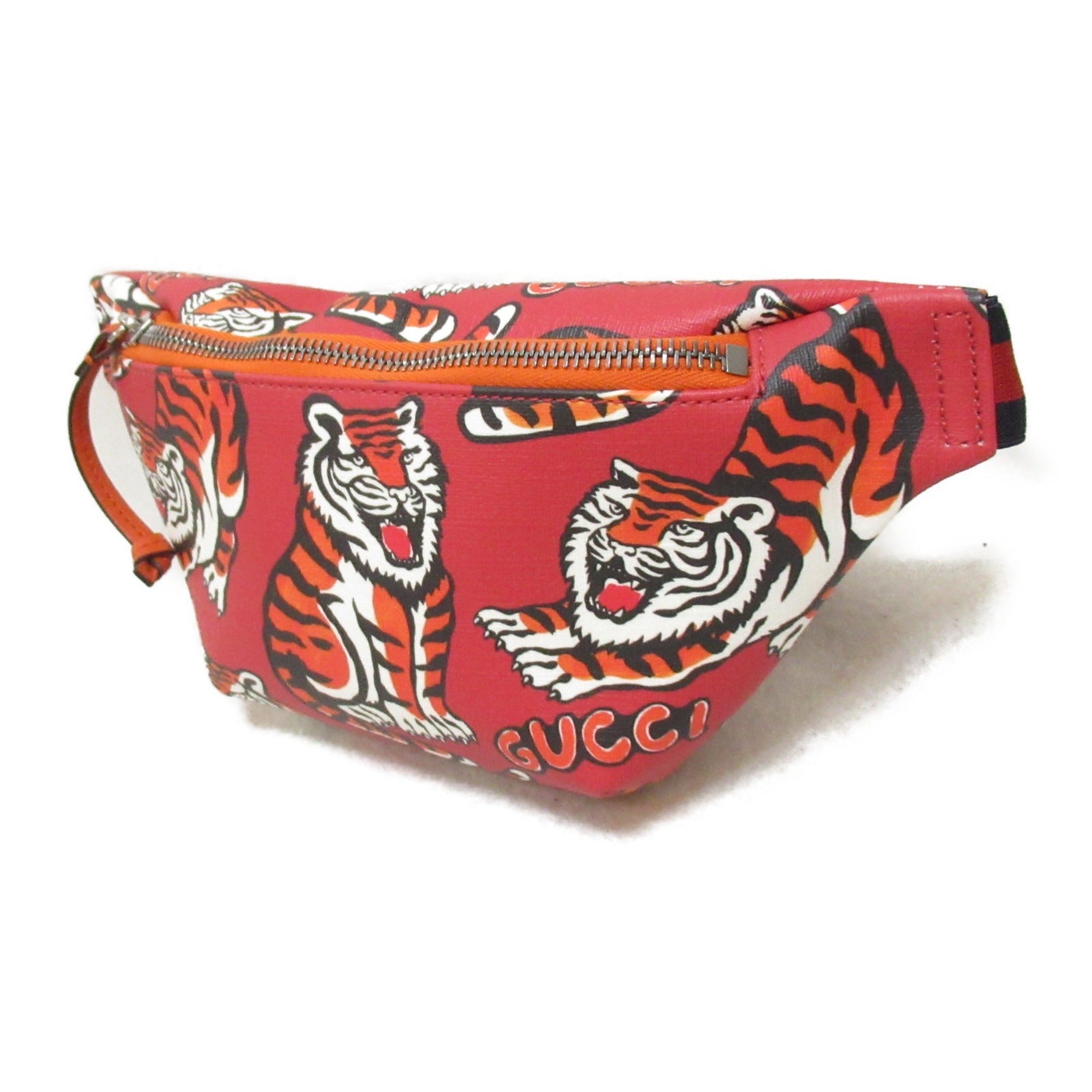 Gucci Kids Belt Bag Waist Bag PVC Coated Canvas Kids Red 502095 FABBG6480