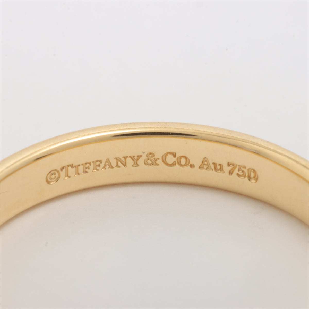 Tiffany Milgreen Band Ring 750 (YG) 4.2g