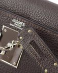 Hermes Brown Vache Liegee Kelly 28 Retourne 2way Shoulder Handbag