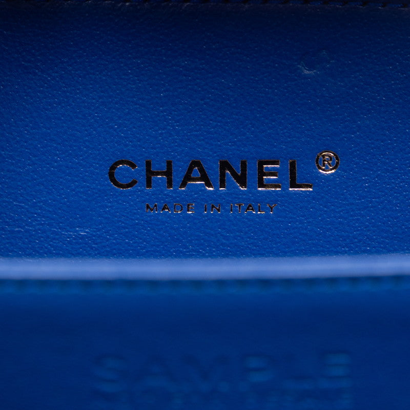 Chanel CC Filigree Vanity Bag Tricolor Red Blue White Caviar S  CHANEL