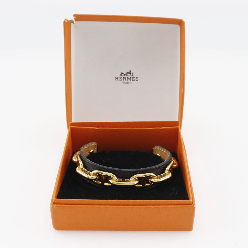 Hermes Bangle G   Leather French made  31.0g  【 Secondary】 A Ranked  Tape 【s 】