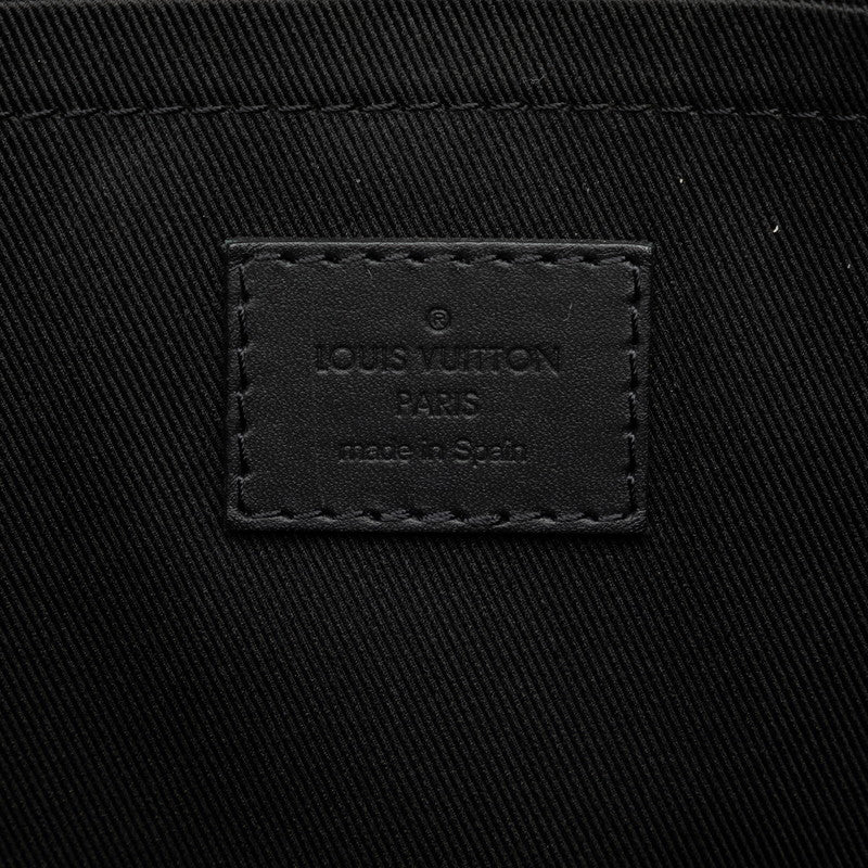 Louis Vuitton Monogram Shadow Posket Dialovery GM Backpack Clutch Black Leather Men Louis Vuitton