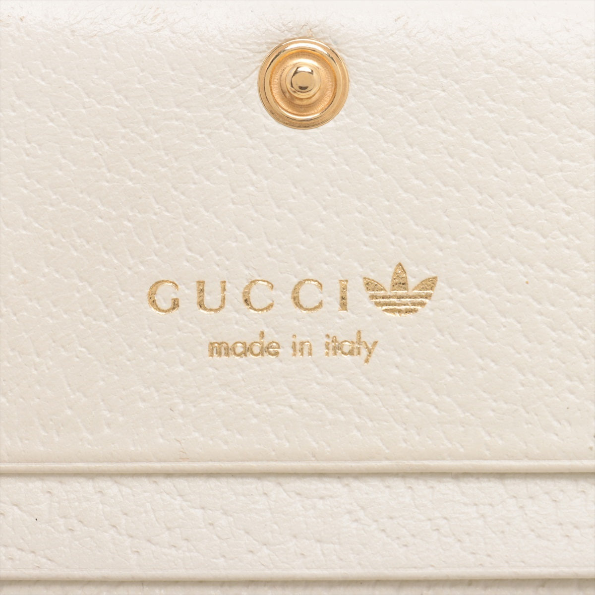 Gucci x Adidas HorseBit Leather Compact Wallet Ivory 702248