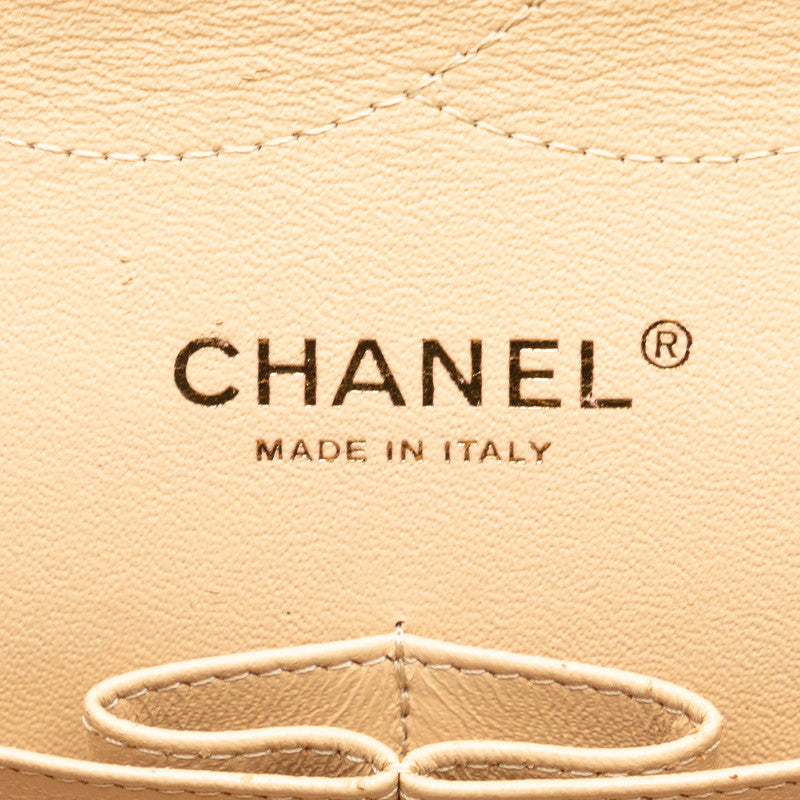 Chanel Matrasse 30 Coco Double Flap Chain Shoulder Bag Beige Caviar S  CHANEL